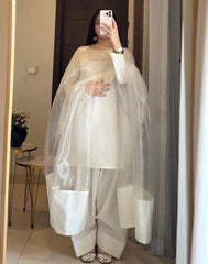 Silk White Farshi Set 3Pc