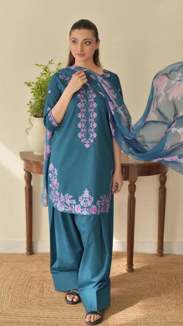Ezma Emb Farshi PLazo 3pc