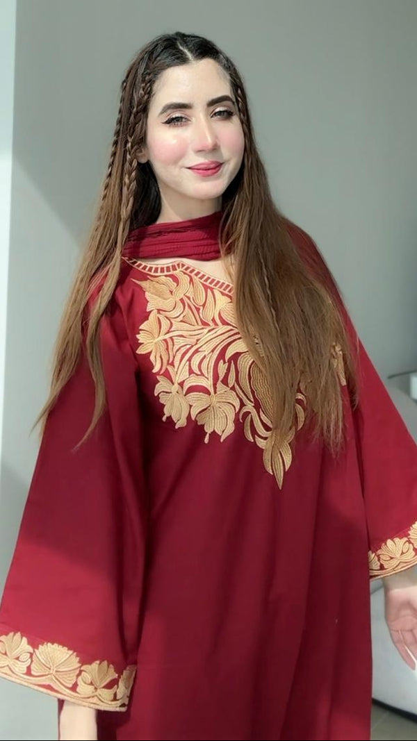 Naqshi Embroidered 3pc