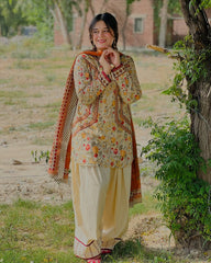 Mehar Lawn Farshi Emb 3pc