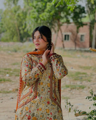 Mehar Lawn Farshi Emb 3pc