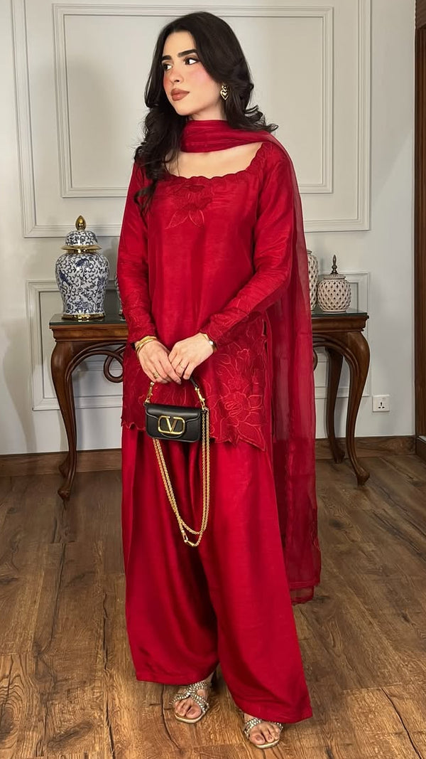 Zauq Embroidered 3Pc