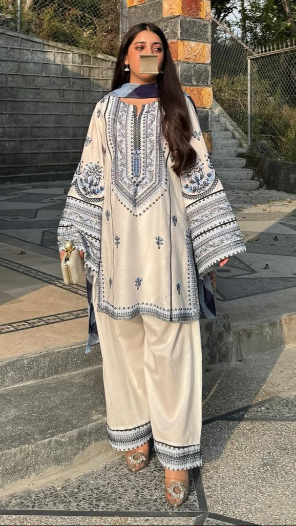 Nazar Embroidered 3Pc