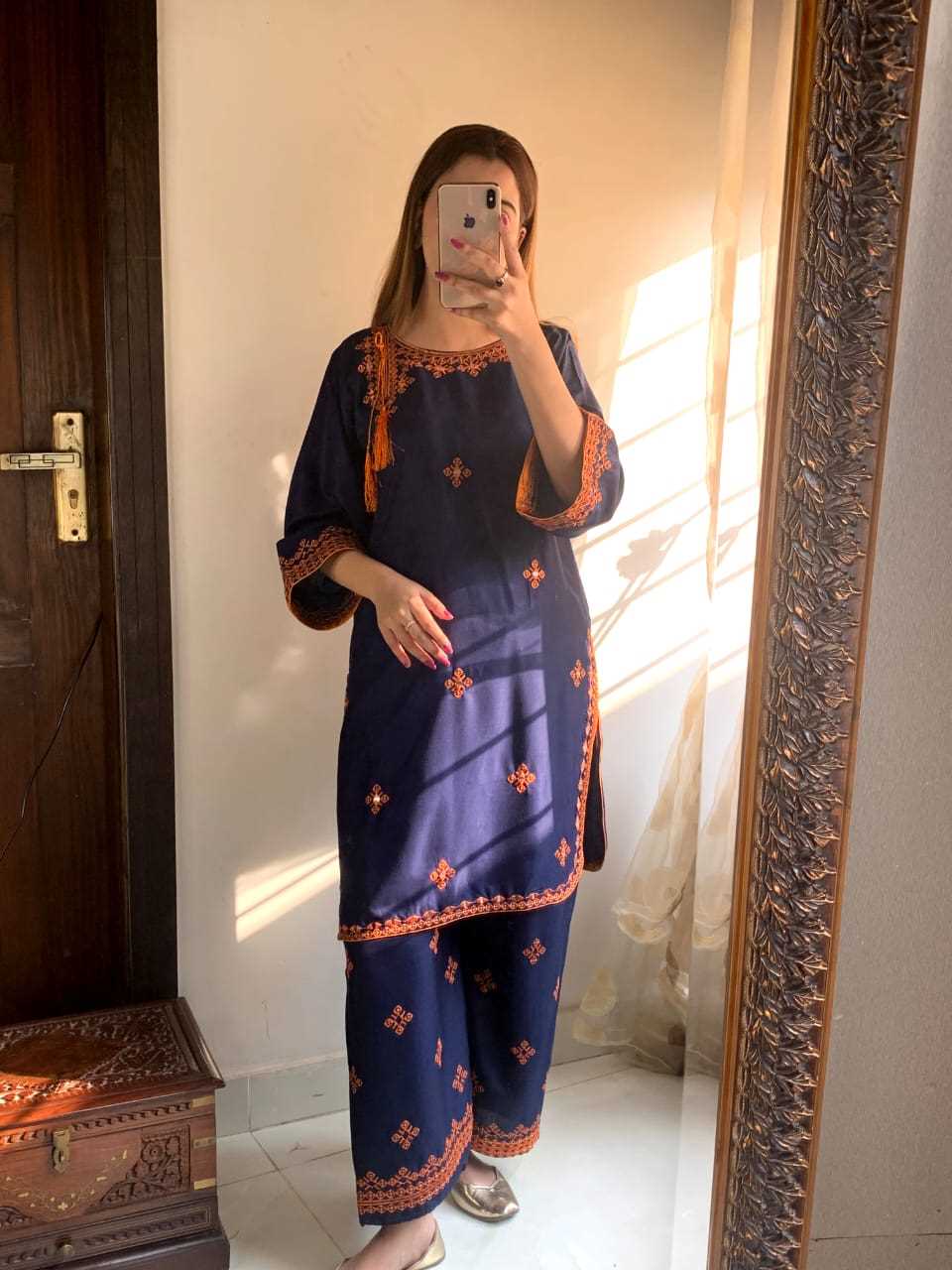 Mirror Work Embroidery 2Pc