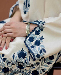 Multi Khadi Net Embroidered Shirt