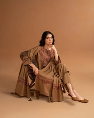 Brown Embroidery 3pc