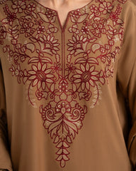 Brown Embroidery 3pc