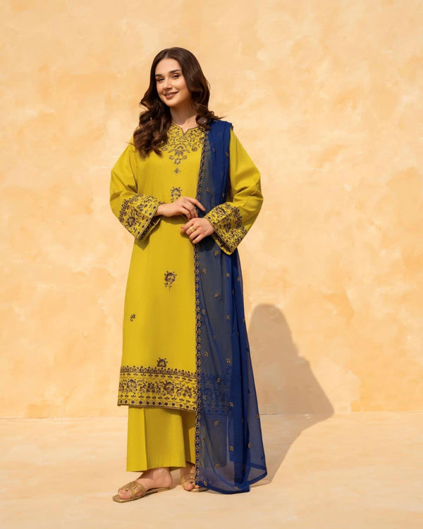 Saya Lawn Embroidery 3pc