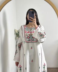 Violet Lawn Embroidery
