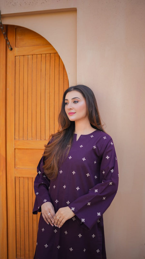Zafa Lawn Embroidered Co-ord Set