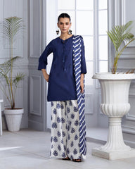 Blue Bloom Lawn Emb 3pc