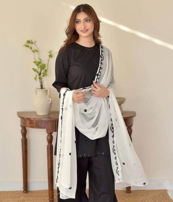 Aira Black Lawn Emb 3pc