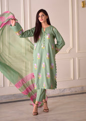 Blossom Lawn Emb 3pc
